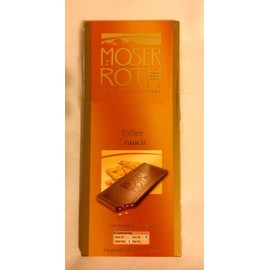 Moser Roth Toffee Crunch Chocolate Bar - 4.4 oz package consisting of 5 individually wrapped bars - Fine Chocolate made in Germany