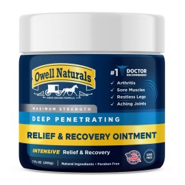 Amish Origins OWELL NATURALS Joint and Muscle Relief Ointment - 7oz - Maximum Strength All ...