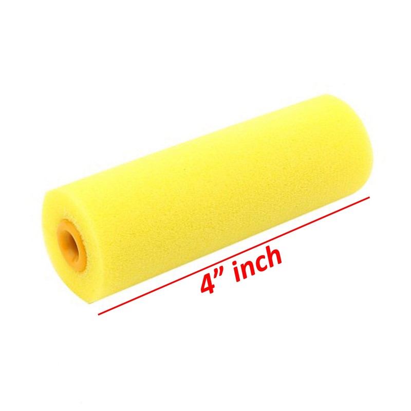 Wideskall 4" inch Mini Foam Painter Roller Set with Refills