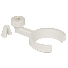 EISCO Separatory Funnel Holder - Polypropylene - Open Front for Unobstructed Placement - Grips Rods of 0.37-0.5" Diameter