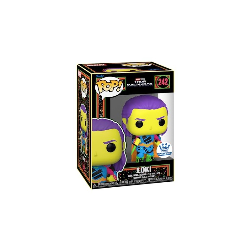 Funko Pop! Loki (Black Light) Exclusive 242 Box Include