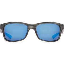 Guideline Eyegear Skiff Fishing, Boating, Water Sports Sunglasses - Grey Drift Frame/Blue Mirror Polarized Lens
