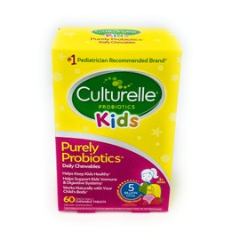Culturelle Kids Chewable Daily Probiotic for Kids | Natural Berry Flavor Daily Supplement | 60 Count | Age 3+ | 100% Naturally Sourced Lactobacillus GG â€“The Most Clinically Studied Probiotic