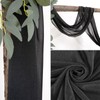 Wedding Arch Draping Fabric Black Backdrop Curtain Drape Easy to