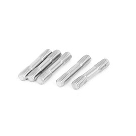Sourcingmap M4x20mm 304 Stainless Steel Double End Threaded Stud Screw Bolt 5Pcs