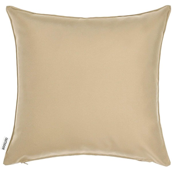 Alexandra's Secret - Outdoor Decorative Pillow Cover (18 x 18 Solid, Khaki)