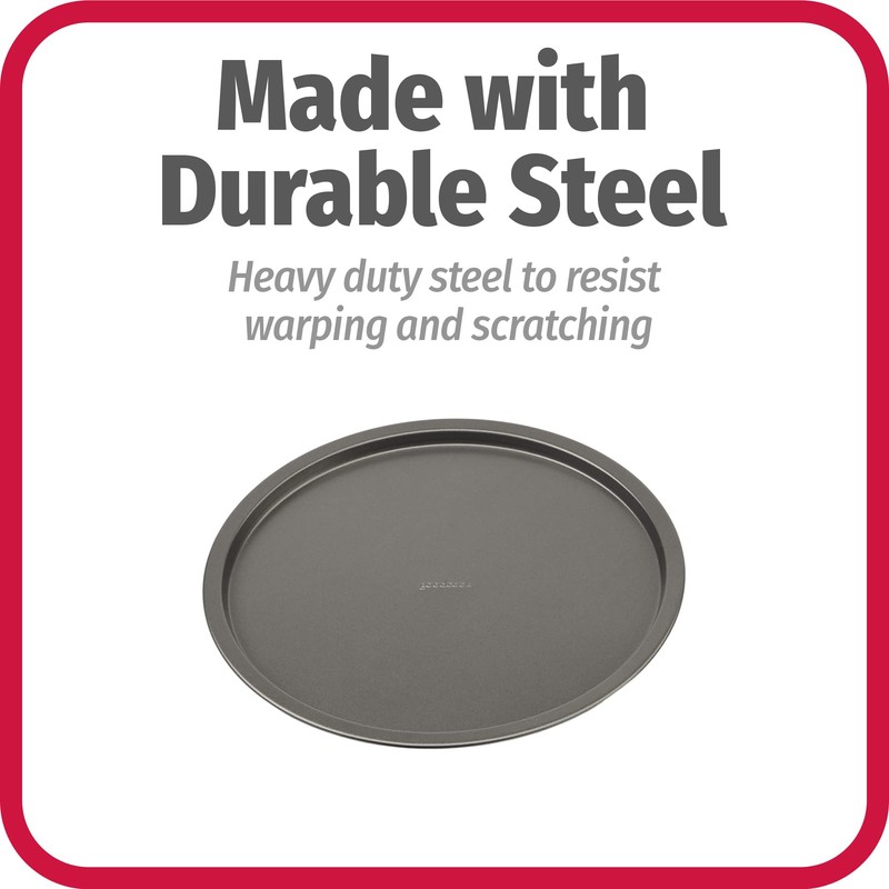 GoodCook Set of 4 Nonstick Steel 10" Personal Pizza Pans