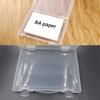 WYAN 2 Pcs A4 Lever arch files Storage Boxes,Clear Plastic