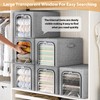8 Pack Clothes Storage Bins with Metal Frame Foldable Clothing