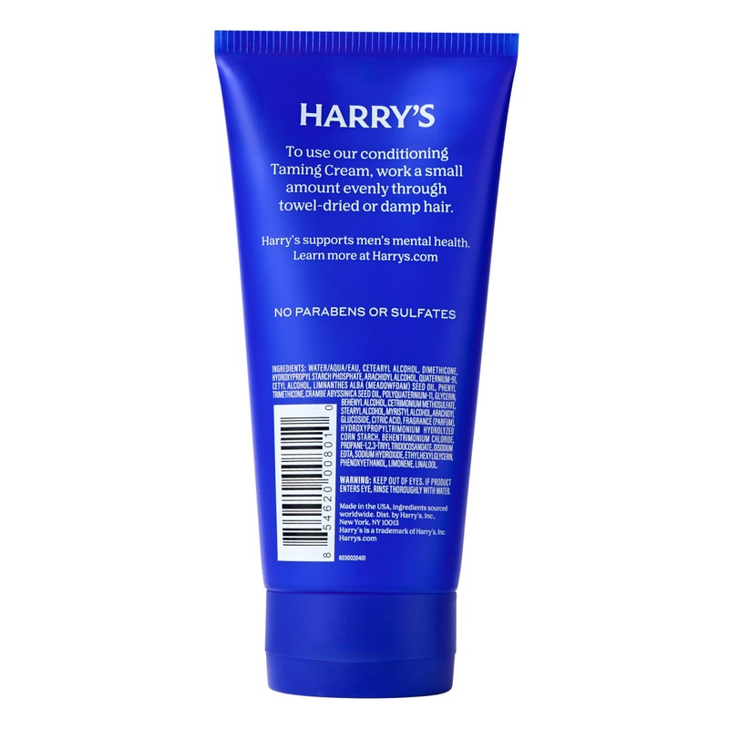 Harry's Hair Taming Cream, Lightweight Hair Styling Cream with Natural