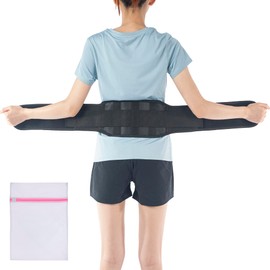 360 RELIEF Self-Heating Magnetic Therapy Belt - Lumbar Support for Comfortable Movement, Waist Trimmer, Lower Back and Abdominal Support | Large, Black with Mesh Laundry Bag