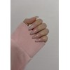 [Year-end nails with ten-hand glass parts] Pink glass of poetry❄
