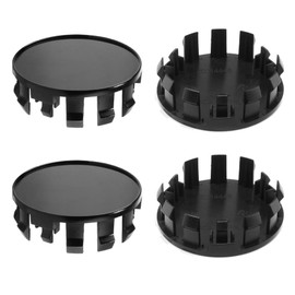DewFlew 4Pcs Wheel Center Caps for Nissan Titan Armada Wheel Rim Outer 70mm(2.76in) Inner 65mm(2.56in) Black Hub Caps Replacement 40342-EA210