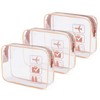 MODENGKONGJIAN TSA Approved Toiletry Bag, 3 Pcs Clear Toiletries Bags