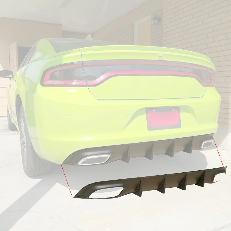 Rear Diffuser Compatible for 2015-2024 Dodge Charger RT & SXT