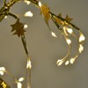 72LEDs Light Tree Shape USB Or Battery Powered Golden FivePointed