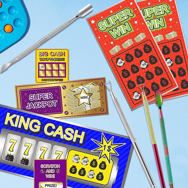 Guduling 4 PCS Lotto Scratcher Tool,Stainless Steel Scratch Off Tool,2