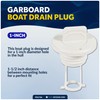 Five Oceans Captive Garboard Drain Plug, for 1-Inch Transom Hole,
