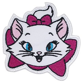 CLOVER INTER Marie Cat Iron on Patches Embroidered Badge Saw On Patch for Jeans, Clothing, Bags, Jackets, Caps
