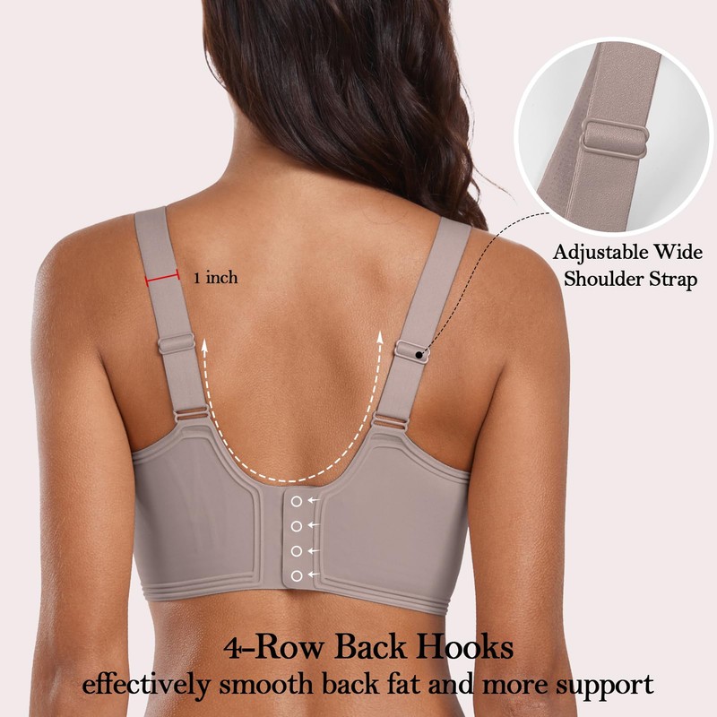 OEAK Womens Seamless Push Up Bras No Underwire Full Coverage