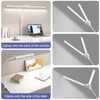EppieBasic LED Desk Lamp, 24W Double Head Desk Light,Architect Clamp