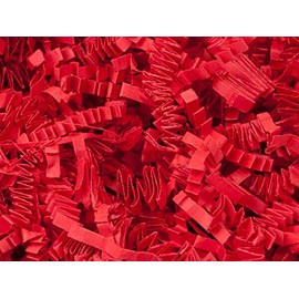 Generic Red Crinkle Cut Shredded Paper, for Wedding Christmas Anniversary Birthday Valentine's Day Basket Packaging Filling Crinkle Cut Paper Shred Filler Gift Wrapping.10 lb Box