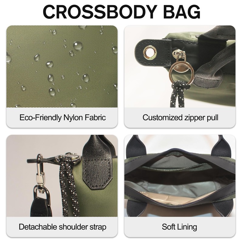 Designer Mini Tote Bag for Women - Lightweight Crossbody Purse