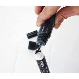 KREUL 92792 Refill Textile Marker, Black, 25 ml, Equivalent to 4 Pen Fillings, Refill Pen with Original Ink from Kreul Textile Marker Opaque, Refill Protects the Environment