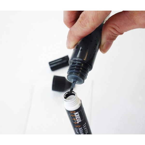 KREUL 92792 Refill Textile Marker, Black, 25 ml, Equivalent to