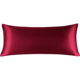 R&Z 400 Thread Count Luxury 100% Egyptian Cotton Ortheopadic, Materinty, Pregnency Bolster Pillow Cases (Wine, King 5Ft 46x152+18cm)