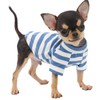LOPHIPETS 100% Breathable Cotton Striped Dog Tee Shirt T-Shirt for