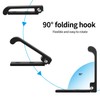 pzihao Pack of 5 Foldable Wall Hooks, Folding Hooks, 90°