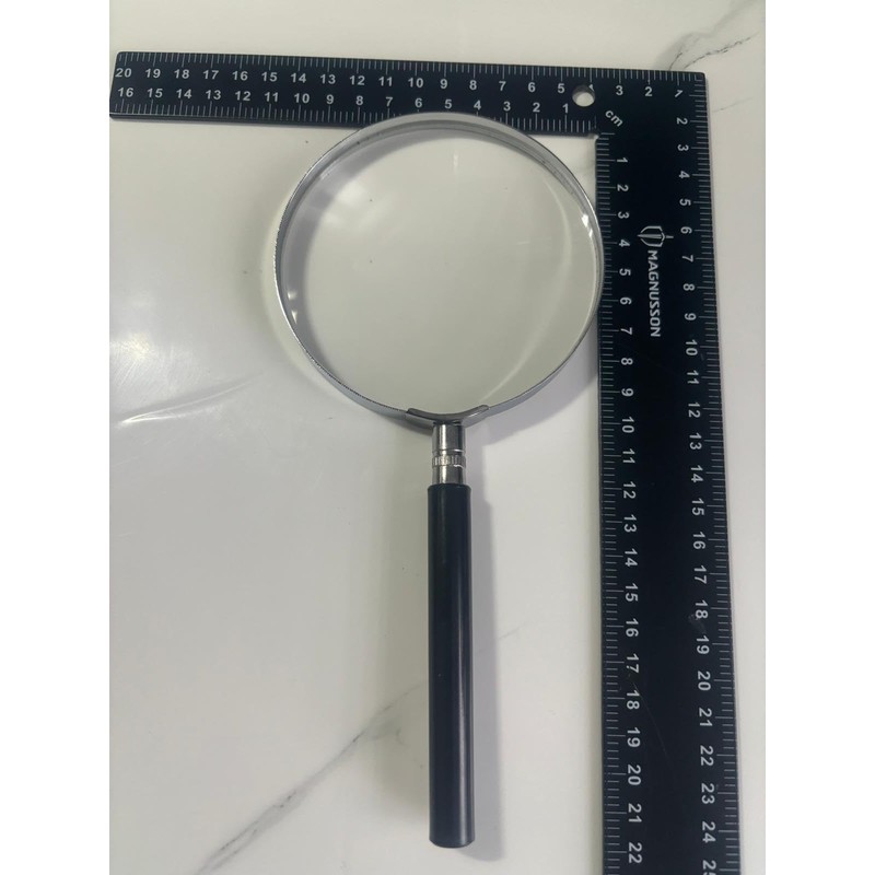 Sivitec Large Metal 100mm Magnifying Glass Magnification 3X Hand held