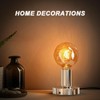 Hompavo 【Upgraded】 2 Polished Metal Desktop/Hanging Light Bulb Socket E26/E27