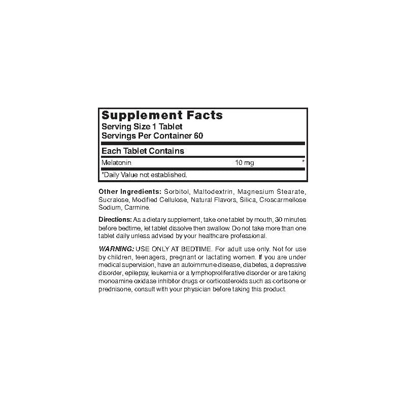 Nature's Blend Melatonina 10mg 60 Tabletas