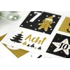 Papierdrachen 24 Advent Calendar Number Stickers – Stamp Gold No.