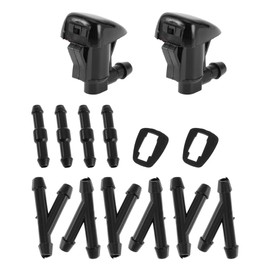 HOPESPANNER Kein. 15247800 Windschutzscheibenwaschdüse für GMC Acadia 2011-2012 Schwarz Frontscheibenwaschdüsen Wischwasserspritzdüsen Wippspritzdüsen Kunststoff 1 Satz