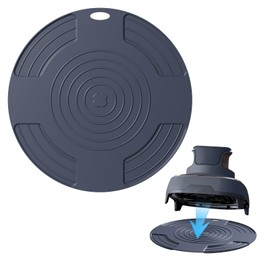 Silicone Trivet Mat for Ninja Crispi, Heat Resistant Mats for Hot Pots/Pans/Air Fryer, Non Slip Round Trivets for Kitchen Counter, Airfryer Accessories, Dark Blue