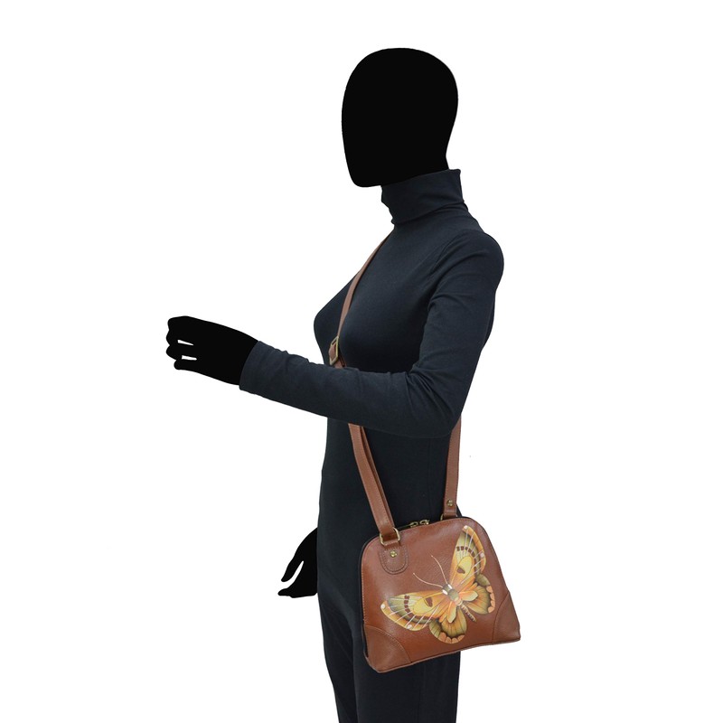 Anna by Anuschka Women's Genuine Leather Small Zip-Around Handbag |