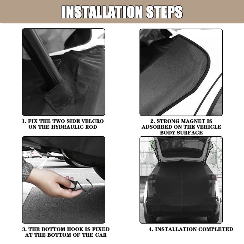 KMFCDAE Car SUV Tailgate Screen Tail Gate Rear Windshield Sunshade