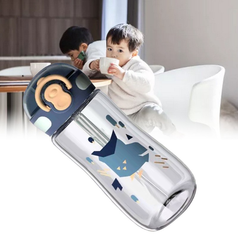 Kids Drinking Straw Bottle Tritan Portable Leak Proof Straw Water