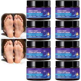 Crema para pies, crema reparadora para talones agrietados, crema exfoliante para pies, crema calmante para pies, bálsamo hidratante profundo, bálsamo hidratante para el cuidado de los pies (8PCS)