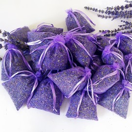Cedar Space Lavender Sachet bags for drawers and closets,16 Lavendar Sachet Bags,Filled with Premium Grade Dried Lavender,Bridal Shower Favors,Home Fragrance sachet packets,Closet Deodorizer Freshener