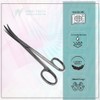 Premium Iris Scissors Micro Dissecting Scissors Curved 4.5" with Fine