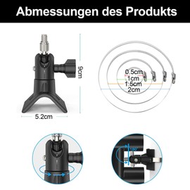 Aiyraa Ring Holder for Stick Up Cam, Pole Mounting Bracket for Ring Spotlight Cam Pro, Accessories for Ring Camera Holder, Outdoor, Compatible with Indoor and Outdoor Cameras