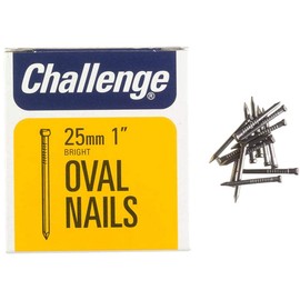 Ovale Nägel, hell, 25 mm (225 G), Nagelbefestigungen, Hardware – 12012