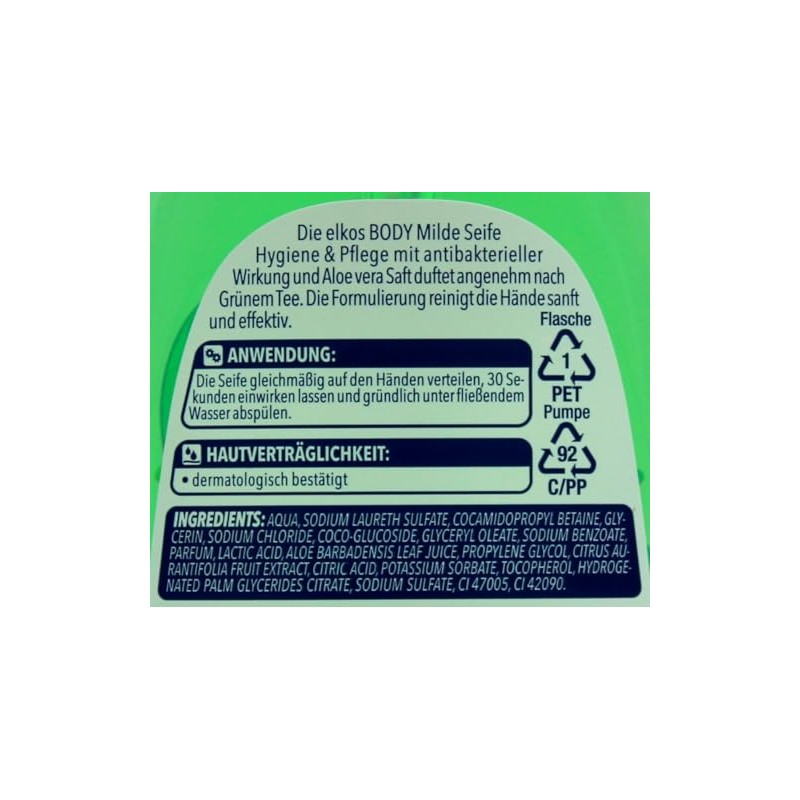 Elkos Body Hygiene + Care Mild Soap Pack of 8