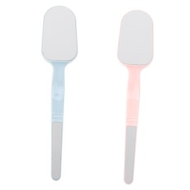 Baluue 2 Pack Foot Exfoliating Tool Stainless Steel Callus Remover Foot Callus Scrubber Pedicure Tool for Home Use