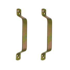 HEGAPRO Sliding Door Handle Metal Handle Pull Handle Robust 165 x 20 x 4.0 mm Yellow Galvanised Universal Use Pack of 2