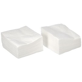 Morigami, Coktail Size Napkin, 1/4 Pleat, Plain with Valance, White, 100 Napkins
